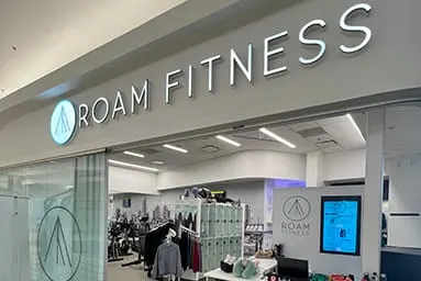 Roam Fitness space at BWI Airport maintained by DJ Miller Construction
